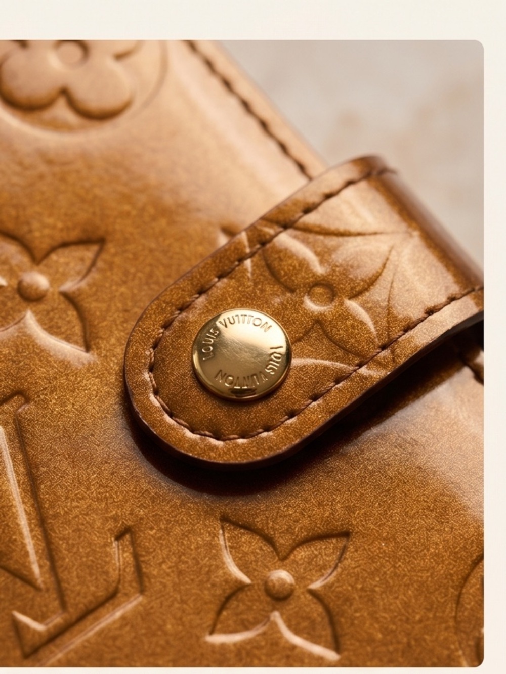 Louis Vuitton Cognac Vernis Monogram Agenda Cover - Picture 3 of 9